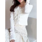 ホワイト | レースアップリブトップス | RESEXXY