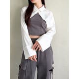 チャコールグレー | シャツドッキングトップス【セットアップ着用可能】 | RESEXXY