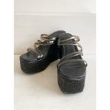 ブラック | クリアウェッジサンダル | RESEXXY