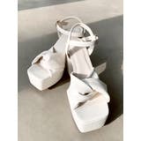 アイボリー | ツイスト厚底サンダル | RESEXXY