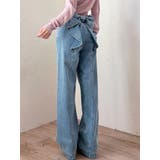 アイスブルー | バックリボンデニムパンツ | RESEXXY