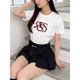 ホワイト | ポイントロゴデザインTシャツ | RESEXXY