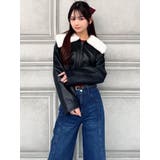 ビッグカラーフェイクレザージャケット | RESEXXY | 詳細画像2