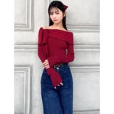 サイドリボンオフショルニットトップス | RESEXXY | 詳細画像11