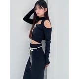 バイカラーニットトップス【セットアップ着用可能】 | RESEXXY | 詳細画像3