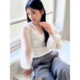 ホワイト | スリーブシアーカットトップス | RESEXXY