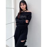 チョーカーオフショルスウェットトップス【セットアップ着用可能】 | RESEXXY | 詳細画像9