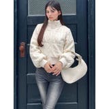 ケ-ブルニットショートジャケット | RESEXXY | 詳細画像4