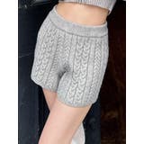 グレー | ケーブルニットショートパンツ【セットアップ着用可能】 | RESEXXY