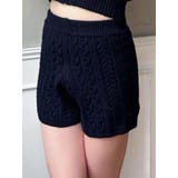 ブラック | ケーブルニットショートパンツ【セットアップ着用可能】 | RESEXXY
