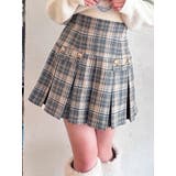 ベージュ | ゴールドポイントプリーツミニスカート | RESEXXY
