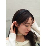 ブラック | ゴールドピンドットカチューシャ | RESEXXY