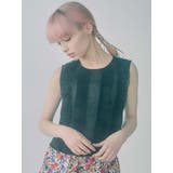 ブラック | airy frillシアーブラウス | merry jenny