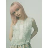 ミントグリーン | airy frillシアーブラウス | merry jenny
