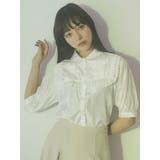 オフホワイト | プリーツテープピンタックブラウス | merry jenny