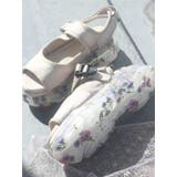 アイボリー | floral sneaker sandal | merry jenny