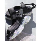 ブラック | floral sneaker sandal | merry jenny