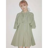 グリーン | ケープシャツワンピース | merry jenny