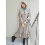 Bigフリルカラー2wayワンピース[品番：MKSW0041603]｜merry