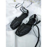 ブラック | メッシュレースアップshoes | merry jenny