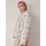 floralベロアキルトジャケット | merry jenny | 詳細画像23