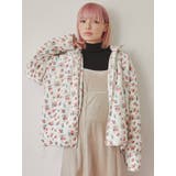 floralベロアキルトジャケット | merry jenny | 詳細画像3