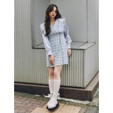 【海外配送可】【送料無料】 checkミニキャミワンピース[品番：MKSW0048631]｜merry jenny ワンピース