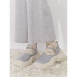 ブルー | プラットフォームワンストラップスニーカー | merry jenny