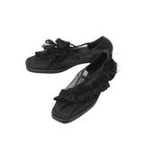 ブラック | アシメメッシュフラットshoes | merry jenny