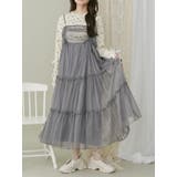 グレー | ドロストチュールキャミワンピース | merry jenny