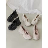 ギャザーフェイクレザースニーカー | merry jenny | 詳細画像3