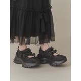 ribbonシアーベルクロスニーカー | merry jenny | 詳細画像3