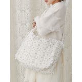 お花のガーゼキルトショルダーバッグ[品番：MKSW0060547]｜merry