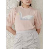 ピンク | あひるジャカードニットtops | merry jenny
