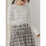floral print レースtops | merry jenny | 詳細画像1