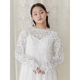 floral print レースtops | merry jenny | 詳細画像13
