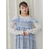floral print レースtops | merry jenny | 詳細画像3