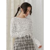 floral print レースtops | merry jenny | 詳細画像4
