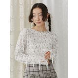 floral print レースtops | merry jenny | 詳細画像5