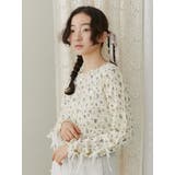 floral print レースtops | merry jenny | 詳細画像8
