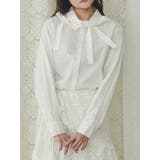 リボンリボンシャツ[品番：MKSW0060518]｜merry jenny