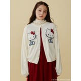 ハローキティコラボ】ニットカーデイガン[品番：MKSW0061412