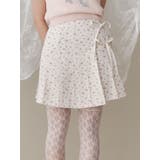 オフホワイト | flowerリボンプリーツミニスカート | merry jenny