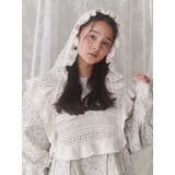 frillフードニットトップス | merry jenny | 詳細画像5