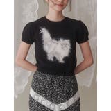 ブラック | CATribbonニット | merry jenny