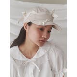 ベージュ | ribbon ribbon cap | merry jenny