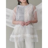 グレー | floral×floralカットタンクトップ | merry jenny