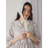 floralセーラーギャザーパフワンピース | merry jenny | 詳細画像8