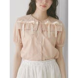 ピンク | リボンカラーブラウス | merry jenny