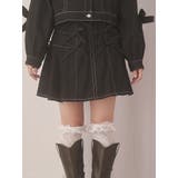 リボンリボンプリーツミニスカート | merry jenny | 詳細画像1 